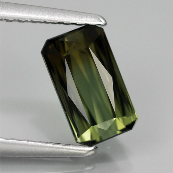 Natural Tourmaline Gem 1.13ct 7.5x4.5mm Scissor Cut Yellowish Green Madagascar - Picture 1 of 3